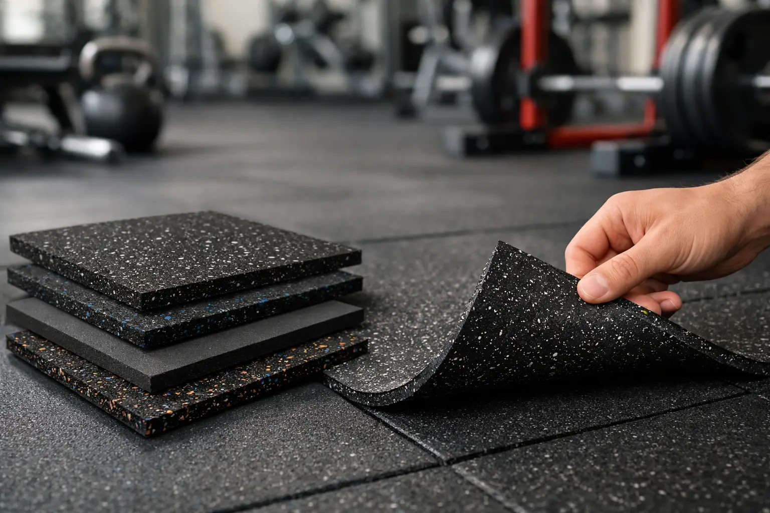 Cómo elegir piso de caucho para gimnasio