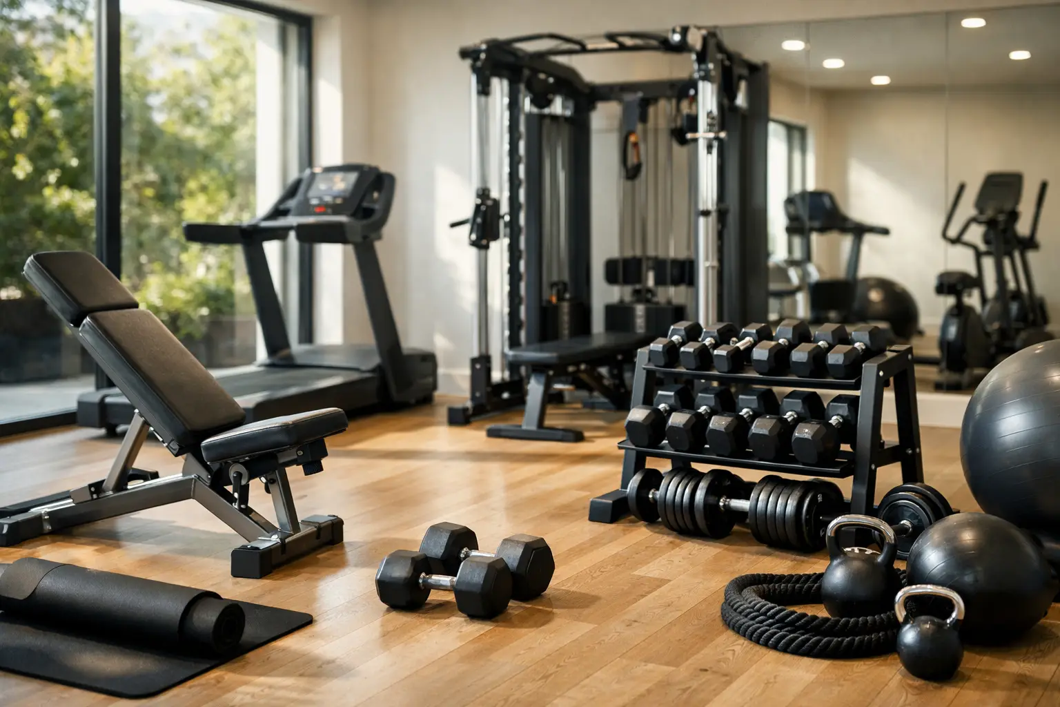 Guía de gimnasio residencial para equipar bien