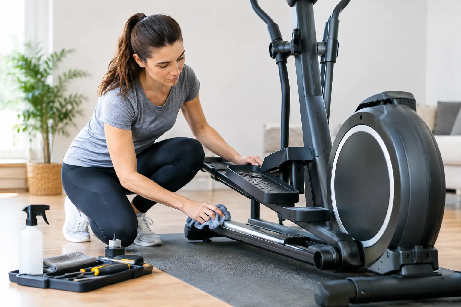 Guía de mantenimiento bicicleta elíptica en casa